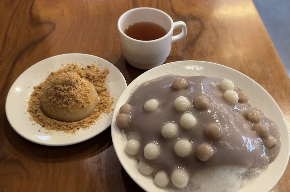 台湾グルメ　台湾スイーツ　タロイモ　カキ氷